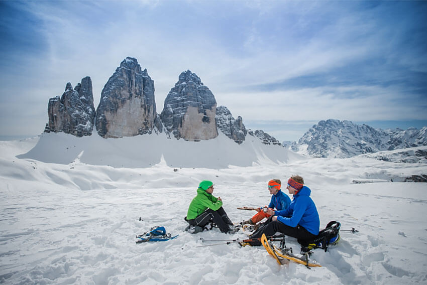 Winter active holiday